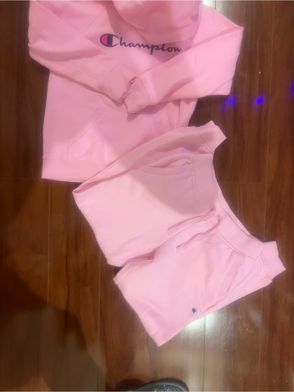 Champion Kids Pink Sweatpants Joggers - Light Pink Cozy Bottoms